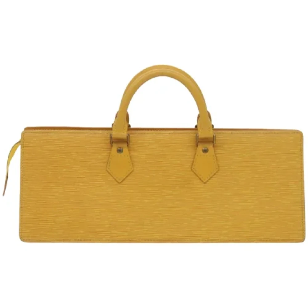 Louis Vuitton Vintage Pre-owned Leather louis-vuitton-bags Yellow Heren