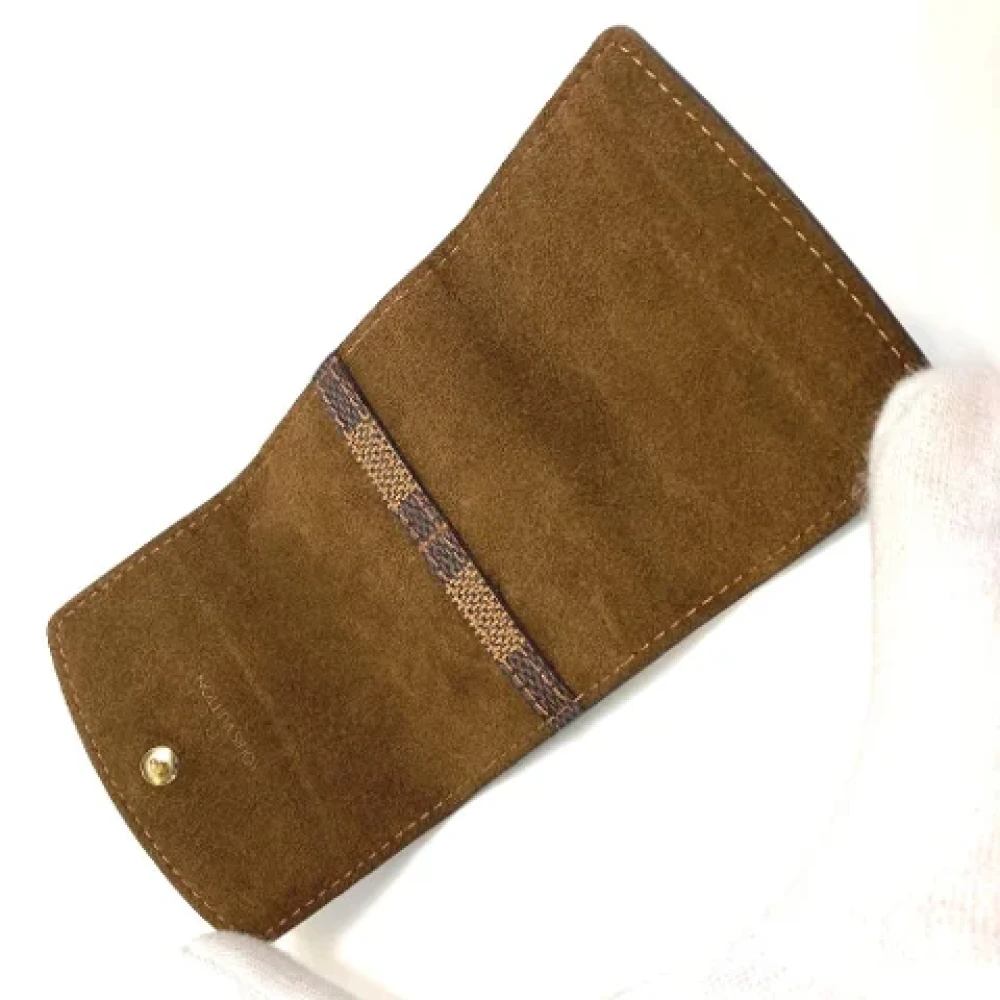 Louis Vuitton Vintage Pre-owned Cotton key-holders Brown Dames