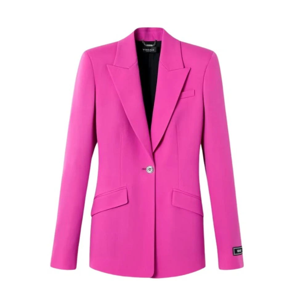 Versace Op maat gemaakte wollen jassen Pink Dames