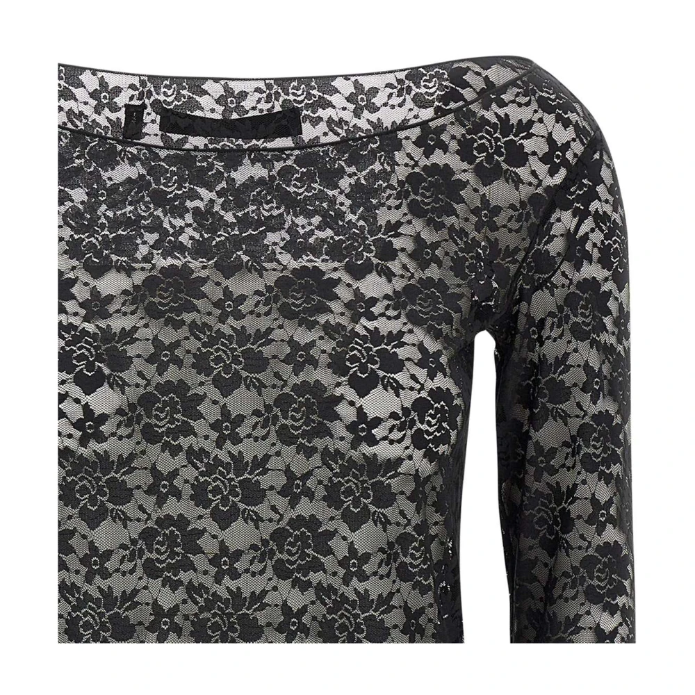 Rotate Birger Christensen Top met lange mouwen Black Dames