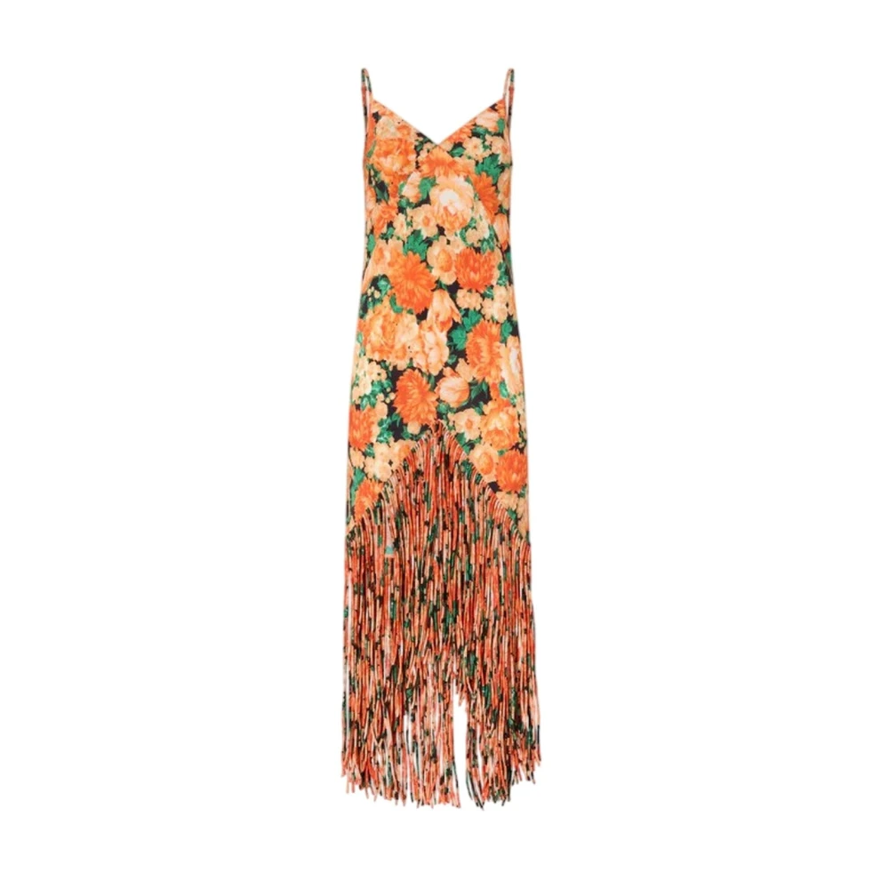 Pinko Women's Orange Maxi Dresses, M, Maxi Dress