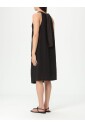 robe-midi-en-lin-noir