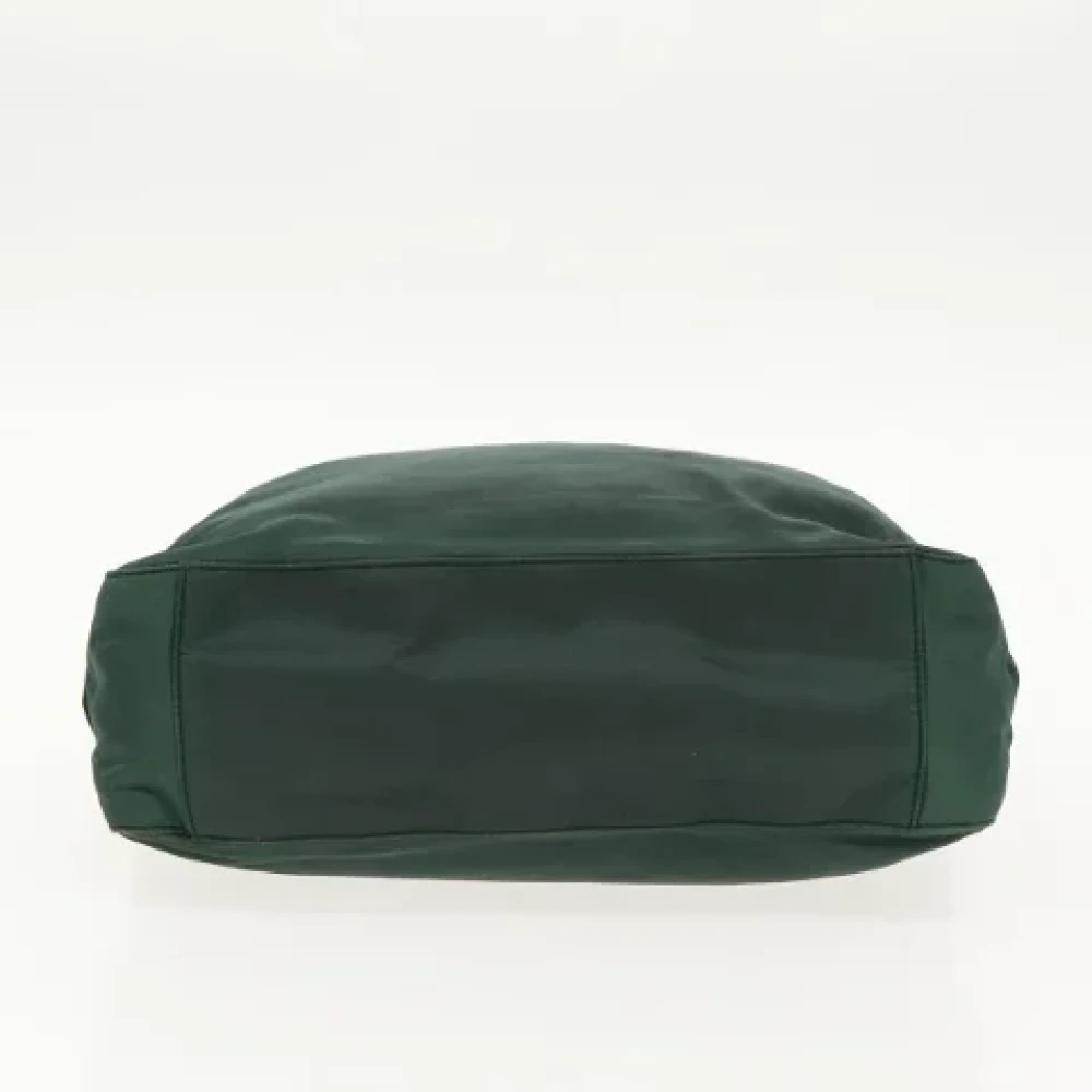 Prada Vintage Pre-owned Nylon prada-bags Green Dames