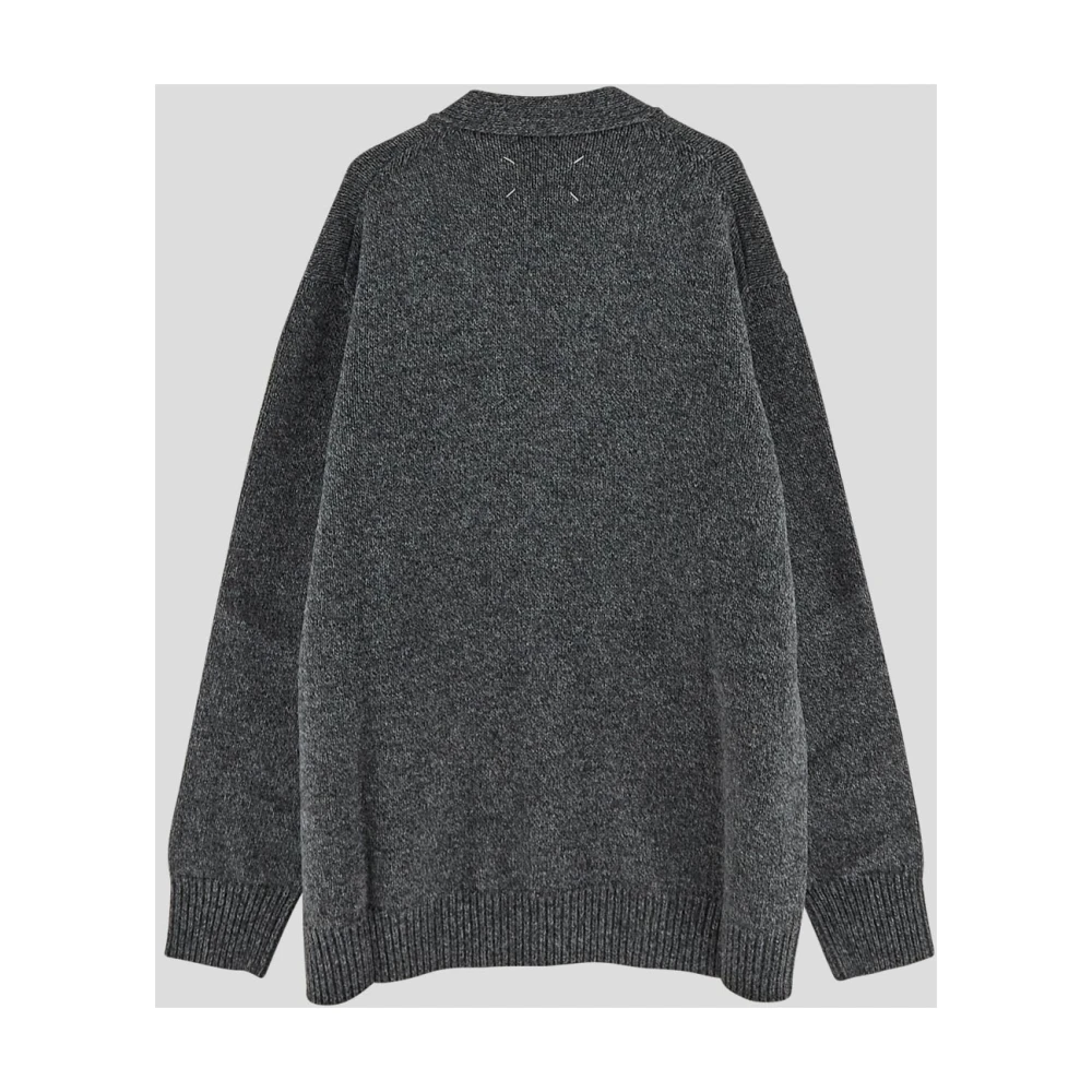 Maison Margiela Wollen Vest Gray Heren