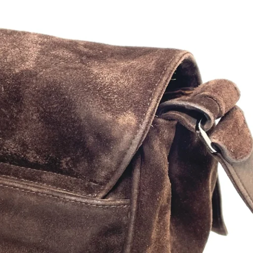 Chanel Vintage Pre-owned Suede chanel-bags Brown Dames