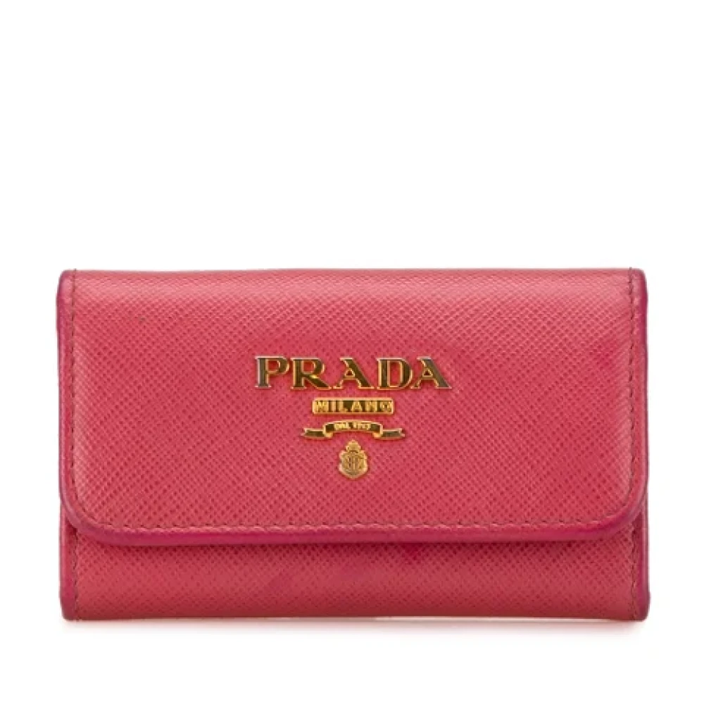 Prada Vintage Pre-owned Leather key-holders Pink Dames