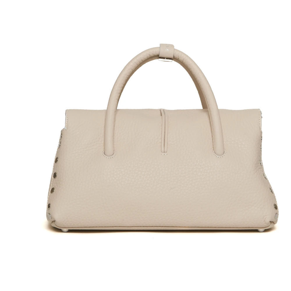 Zanellato Witte leren handtas Dotta Centauro Beige Dames