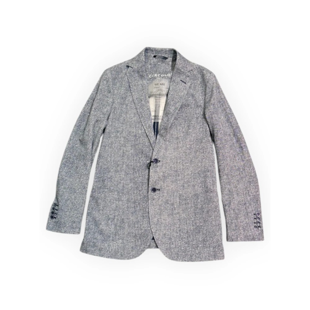 Circolo 1901 Piquet Jas voor Stijlvolle Outfits Blue Heren