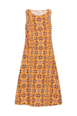 blomstret-kjole-i-orange-gra-mork
