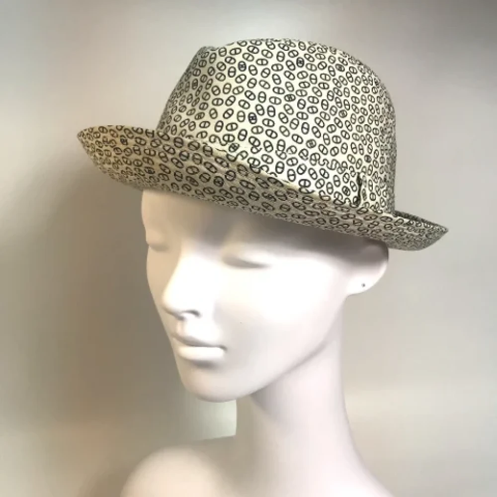 Hermès Vintage Pre-owned Cotton hats White Dames