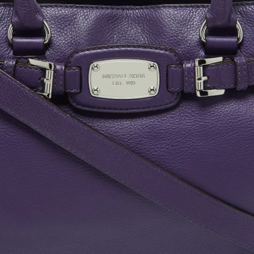 Michael Kors Pre-owned Leather handbags Purple Dames