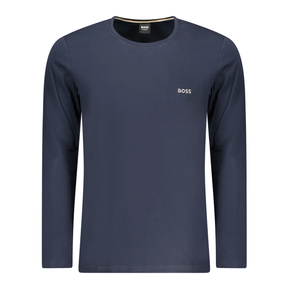 Hugo Men's Blue Long Sleeve T-Shirts, S, Long-Sleeved T-Shirt