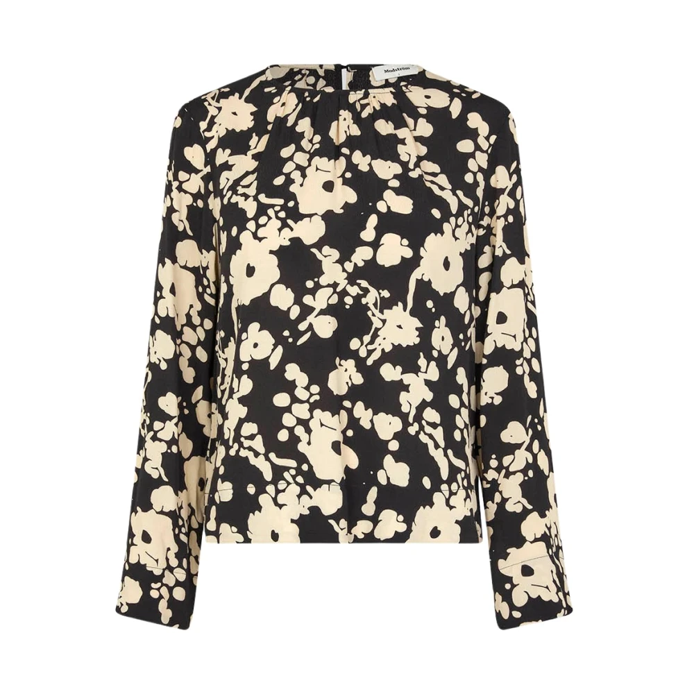 Modström Geprintte blouse met ronde hals Multicolor Dames