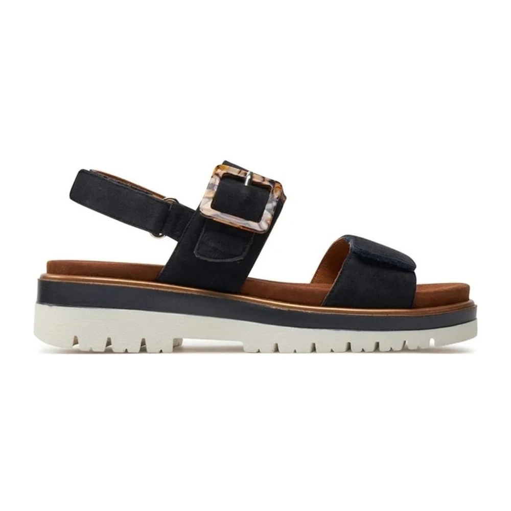Ara Women's Blue Flat Sandals - Flat Sandals - 6 Uk - Shoes