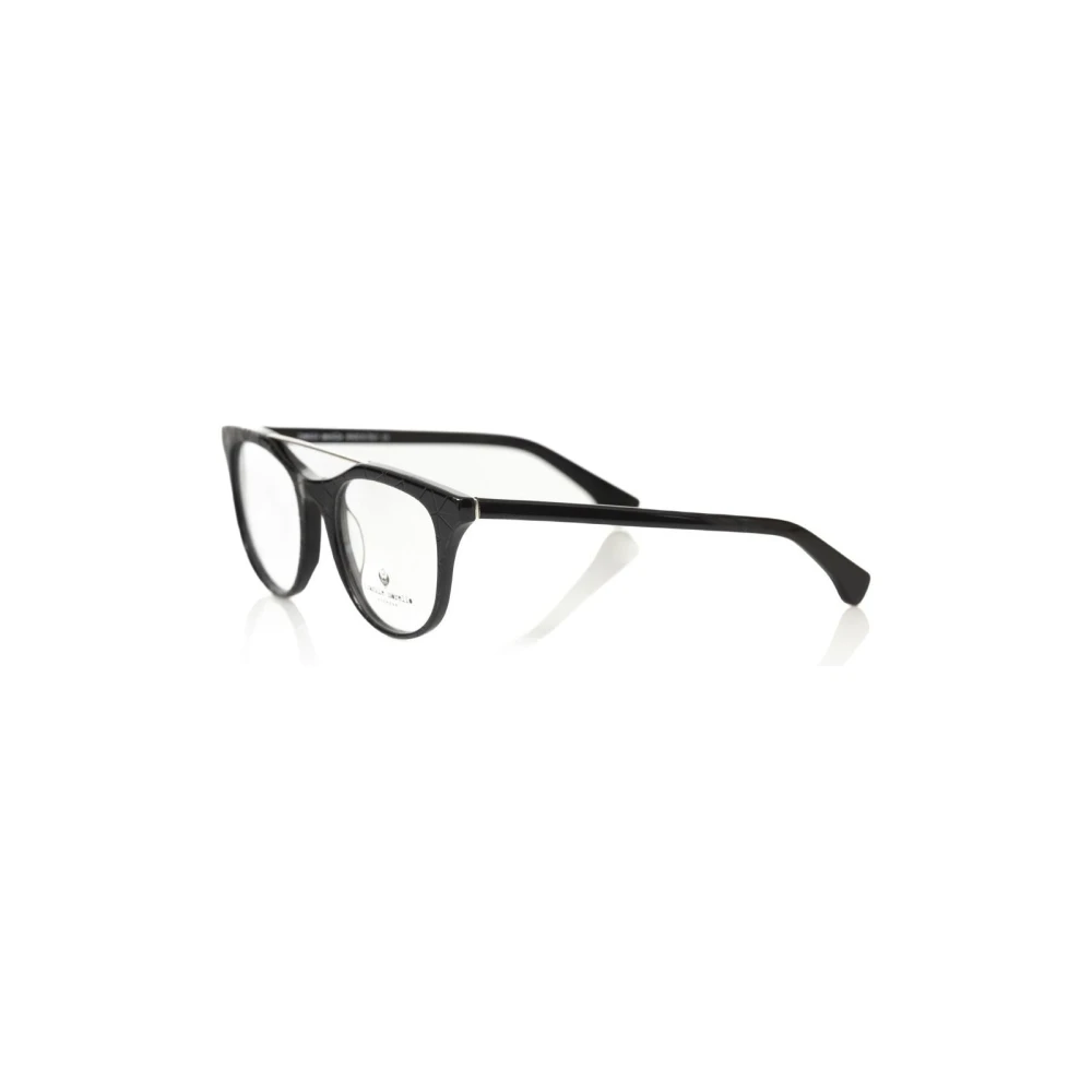 Frankie Morello Geometrische Wayfarer Bril Black Heren