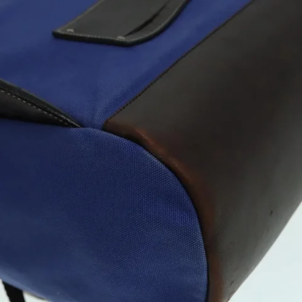 Prada Vintage Pre-owned Canvas backpacks Blue Dames