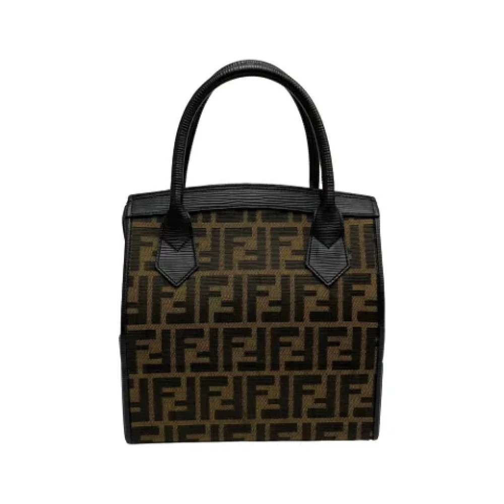Fendi Vintage Pre-owned Canvas handbags Black Dames