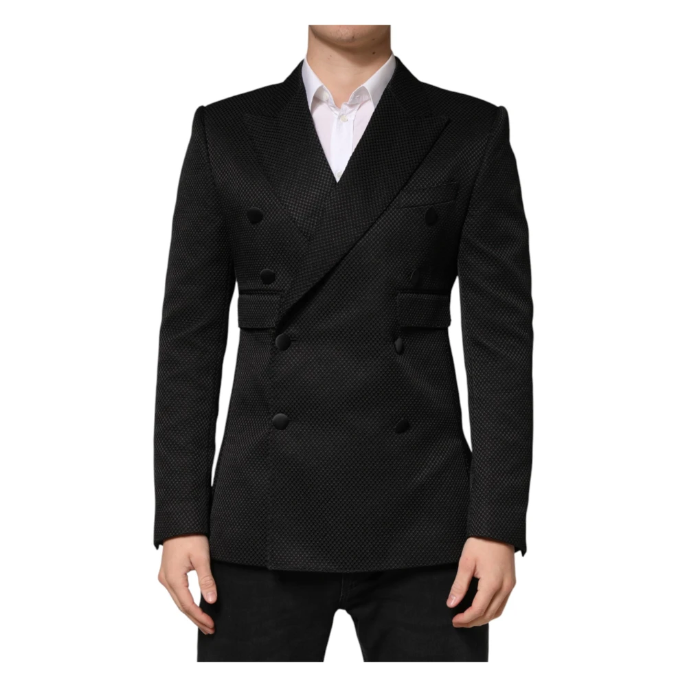 Dolce & Gabbana Svart 2 Button Suit Blazer