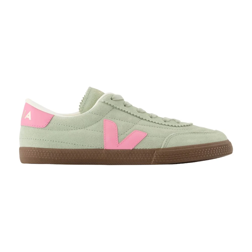 Veja Women's Green Sneakers, 8 Uk, Leather Trainers - Panenka Style