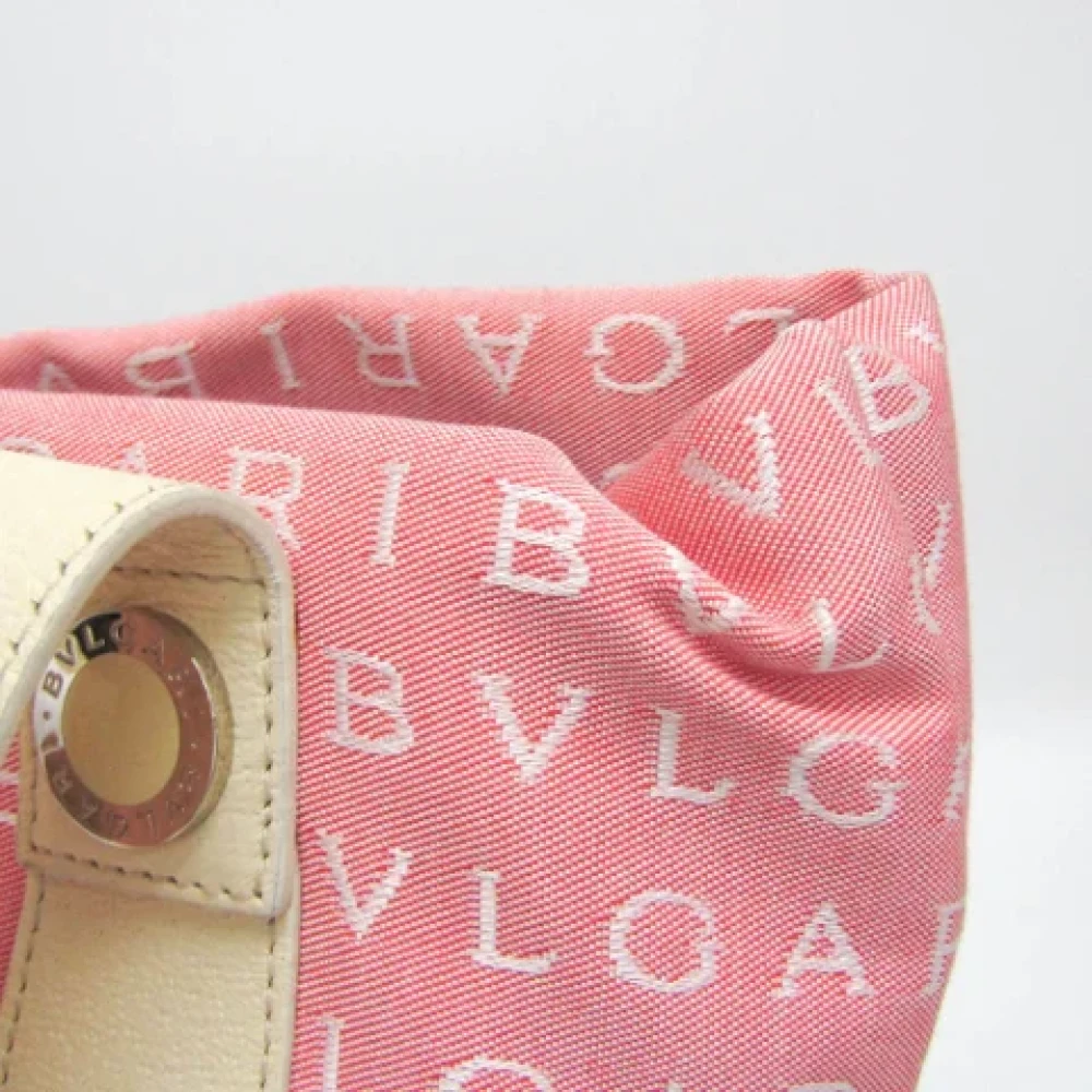 Bvlgari Vintage Pre-owned Canvas totes Pink Dames