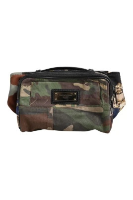 Camouflage Patchwork Logo Midjeväska