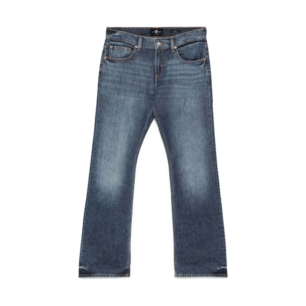 7 For All Mankind Jeans Straight Pre-owned Blue Heren