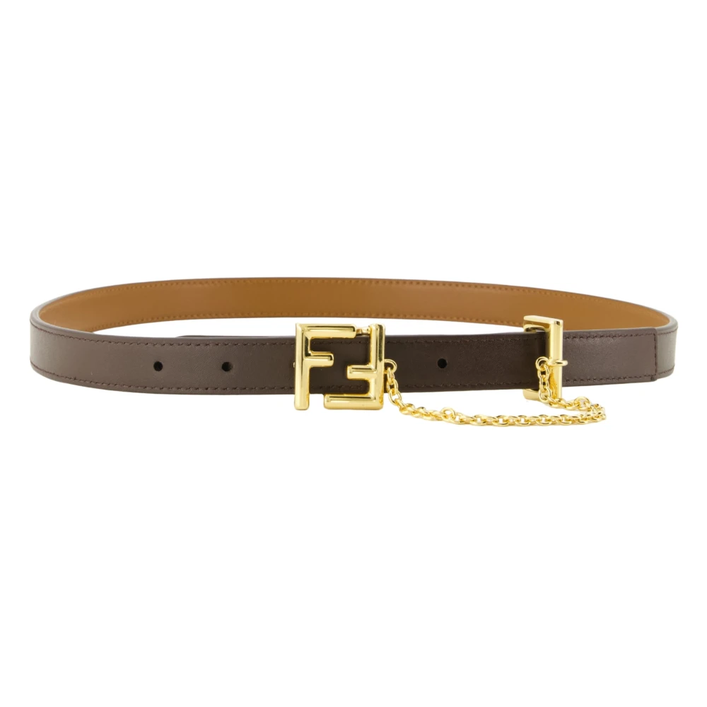 Fendi Women's Brown Ff Belt - Belts - 85 Cm - Accessories
