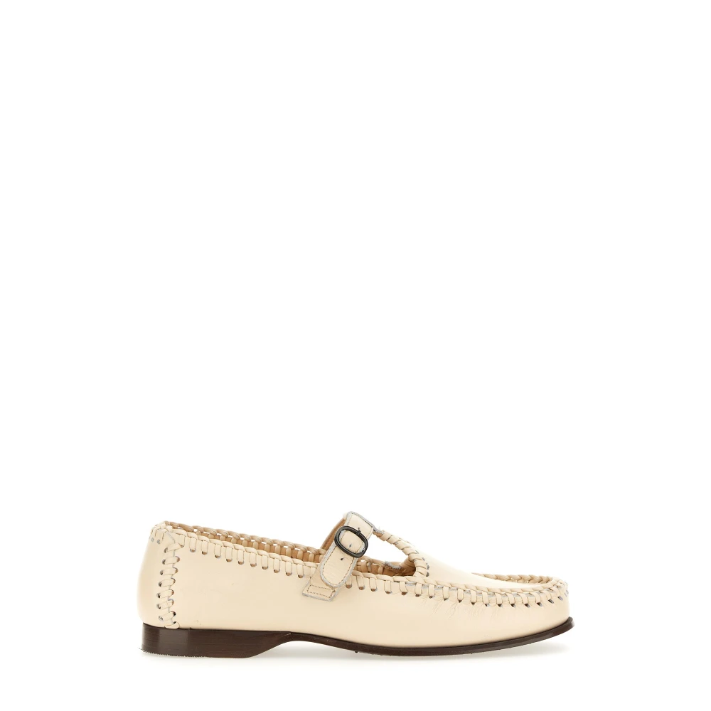 Hereu Beige Loafers, Female, 8 Uk, Flat Shoes