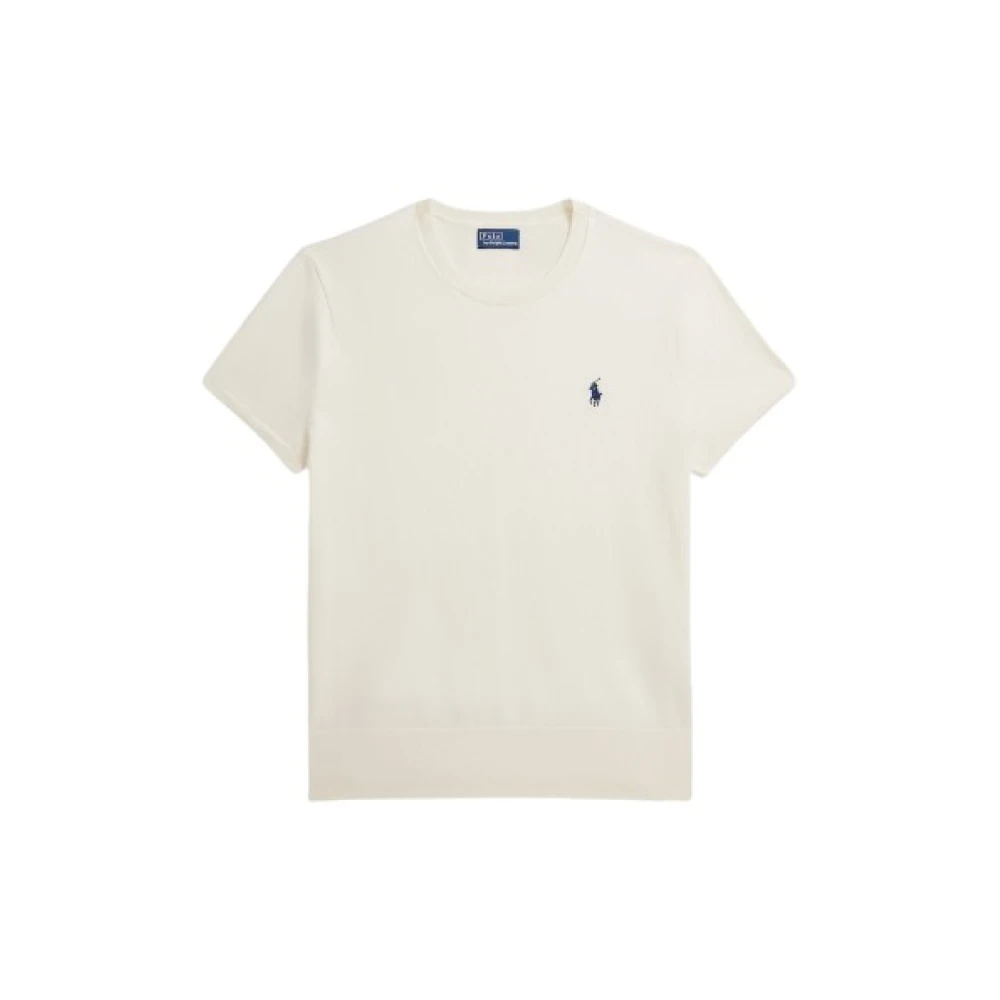 Polo Ralph Lauren Kvinno Beige Toppar Dam, M, Bomull, Stickat