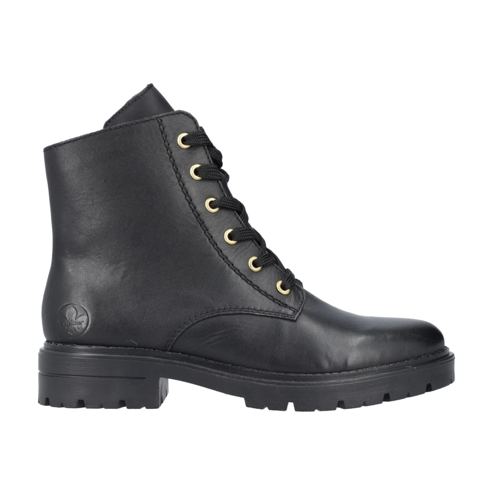 Rieker Women's Black Lace-Up Boots, 5 Uk, Closed Ankle Boots