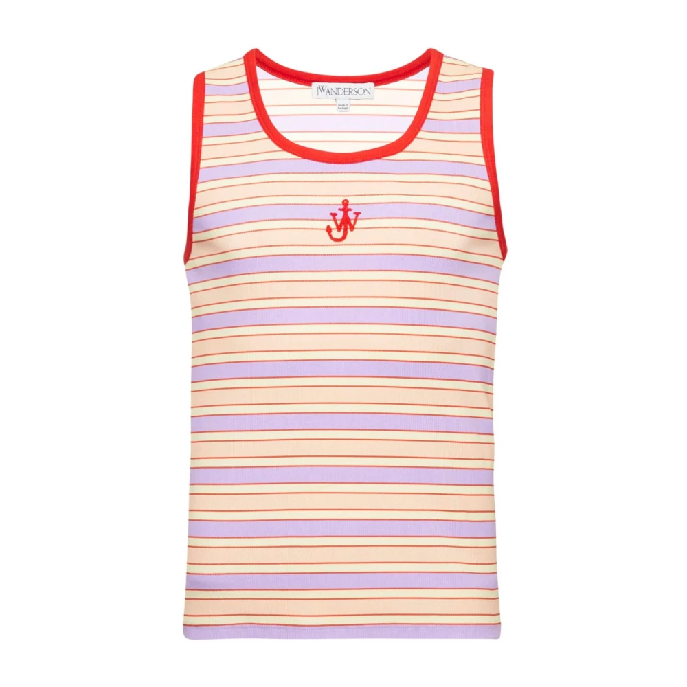 JW Anderson Gestreepte Tanktop Roze Multicolor Pink Heren