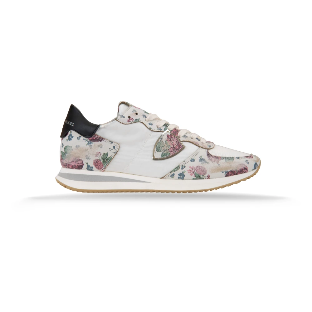 Philippe Model Bloemenpatroon Veterschoenen Dames Schoenen Veelkleurig Multicolor