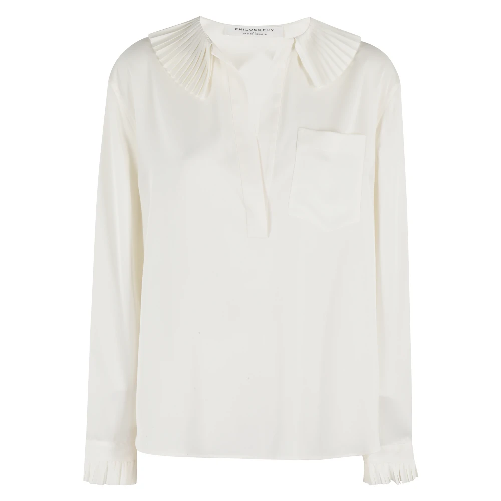 Philosophy di Lorenzo Serafini Stijlvolle Blouse voor Vrouwen White Dames