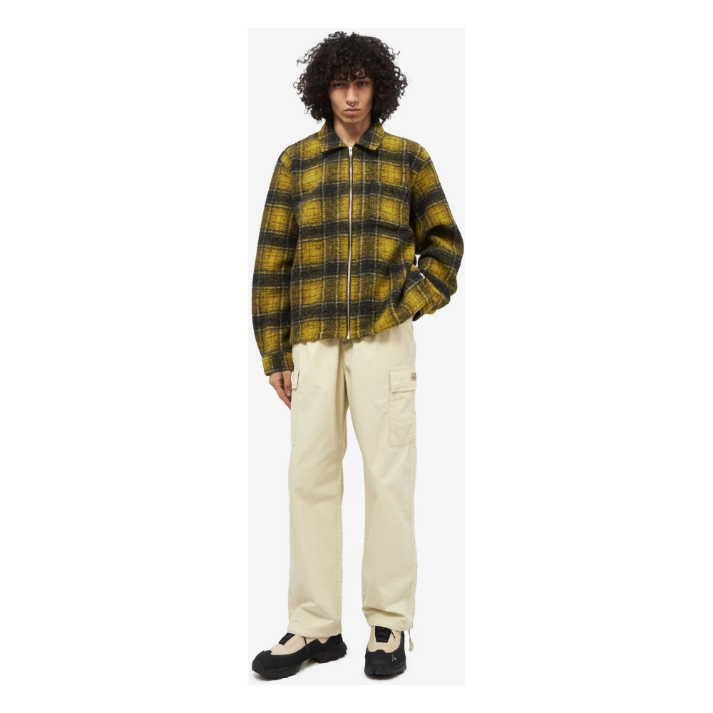 Stüssy Geruite Wol Zip Jas Multicolor Heren