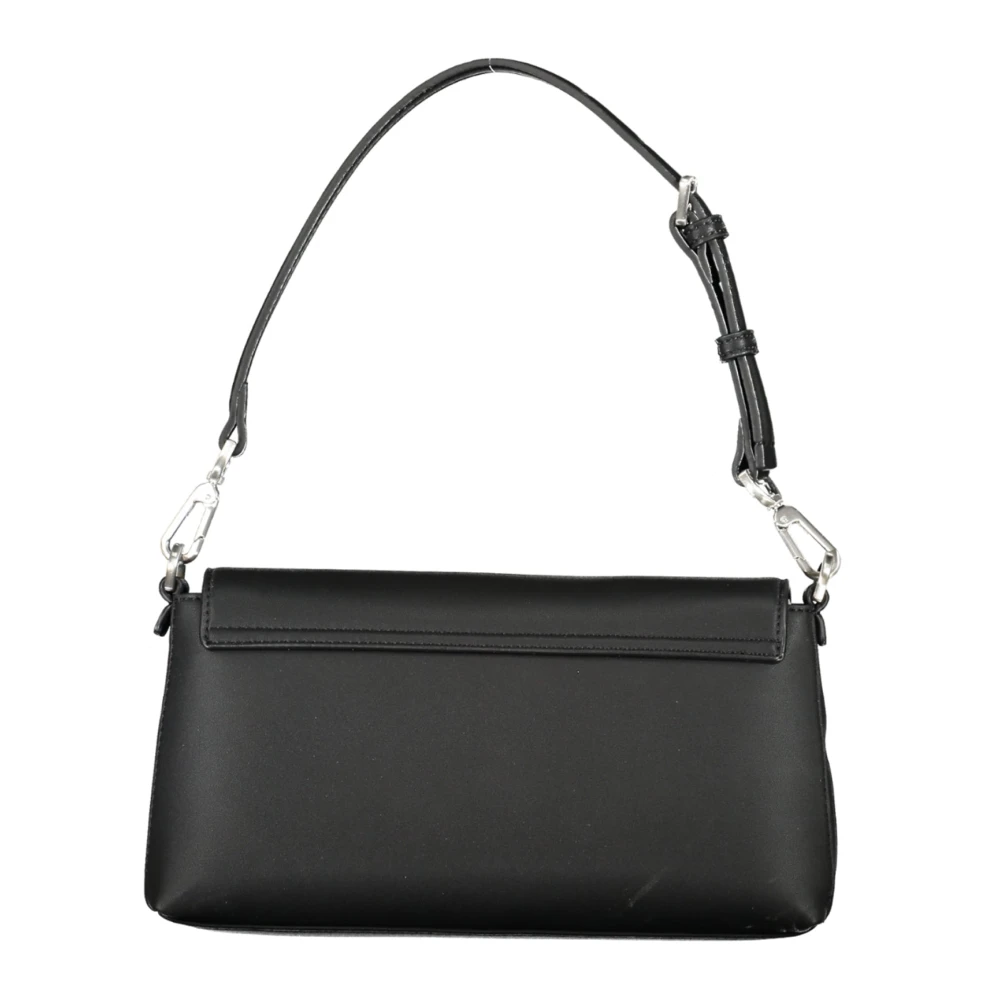 Calvin Klein Zwarte Dameshandtas met Afneembaar Handvat Black Dames
