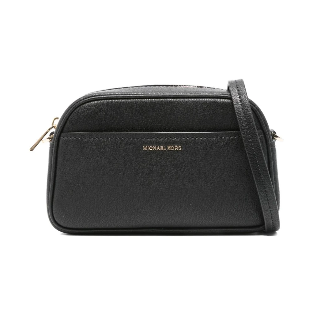 Michael Kors Black Jet Set Small Leather Camera Crossbody Bag - Female - Cross Body Bags - One Size - Bags