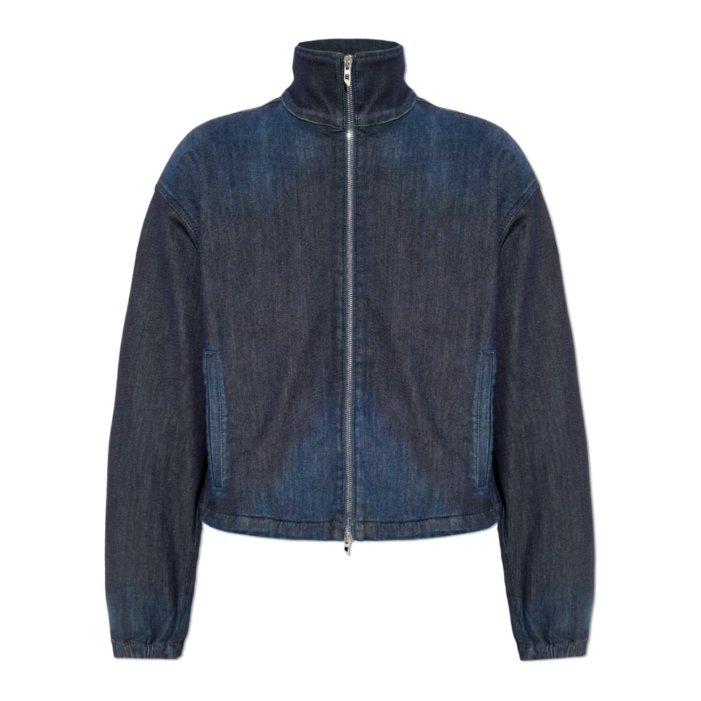 Diesel Vrouw Blauw Jassen Dames, L, Denim, Denim Jacket De-Sanderz