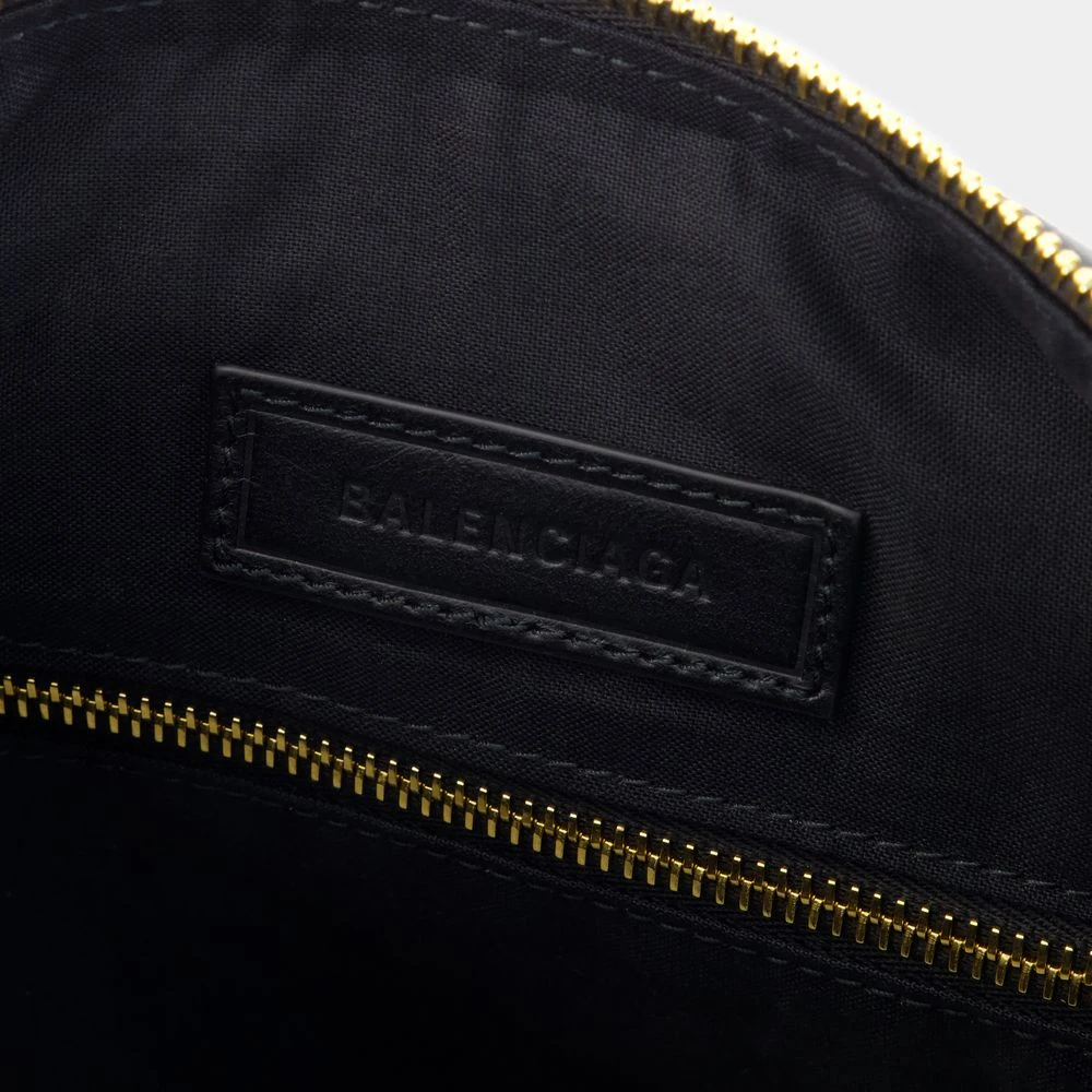 Balenciaga Zwarte leren schoudertas Crushed Calf Black Dames