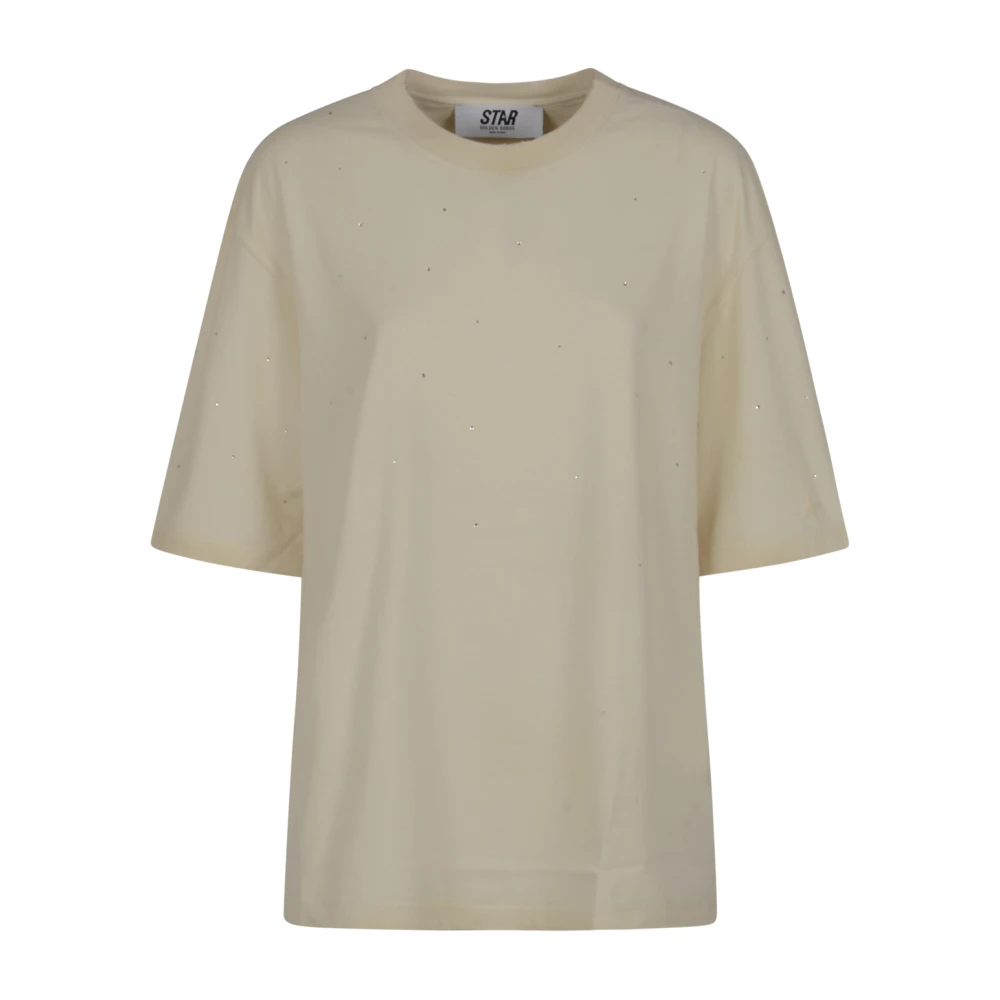 Golden Goose Men's Beige T-Shirts, S, Star T-Shirt