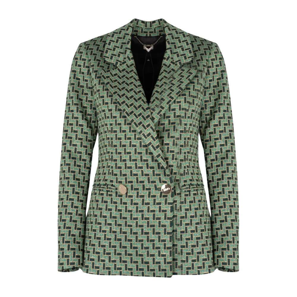 Liu Jo Elegante Double-Breasted Blazer Green Dames