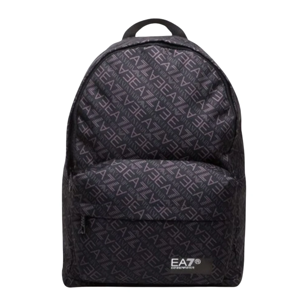 Emporio Armani Ea7 Unisex Black Backpacks - Backpacks - One Size - Bags