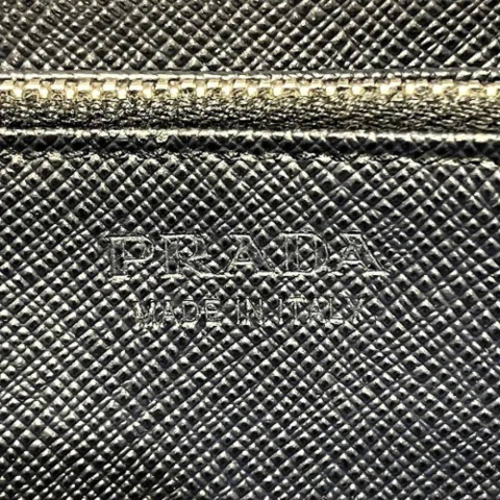 Prada Vintage Pre-owned Leather wallets Blue Dames