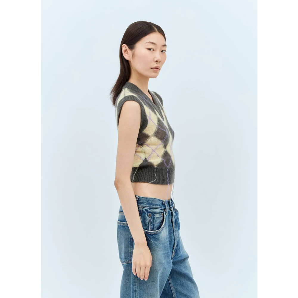 Marni Argyle Gebreid Vest Multicolor Dames