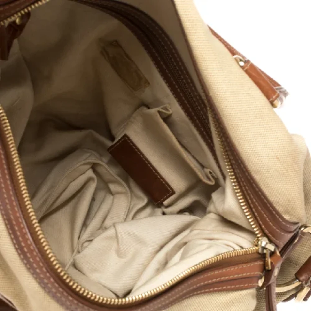 Bally Pre-owned Canvas handbags Beige Dames