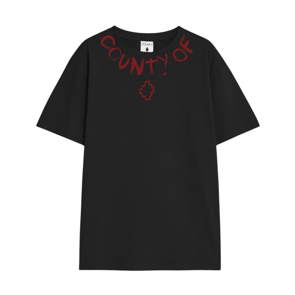 Marcelo Burlon Black T-Shirts, Male, S, Jersey T-Shirt