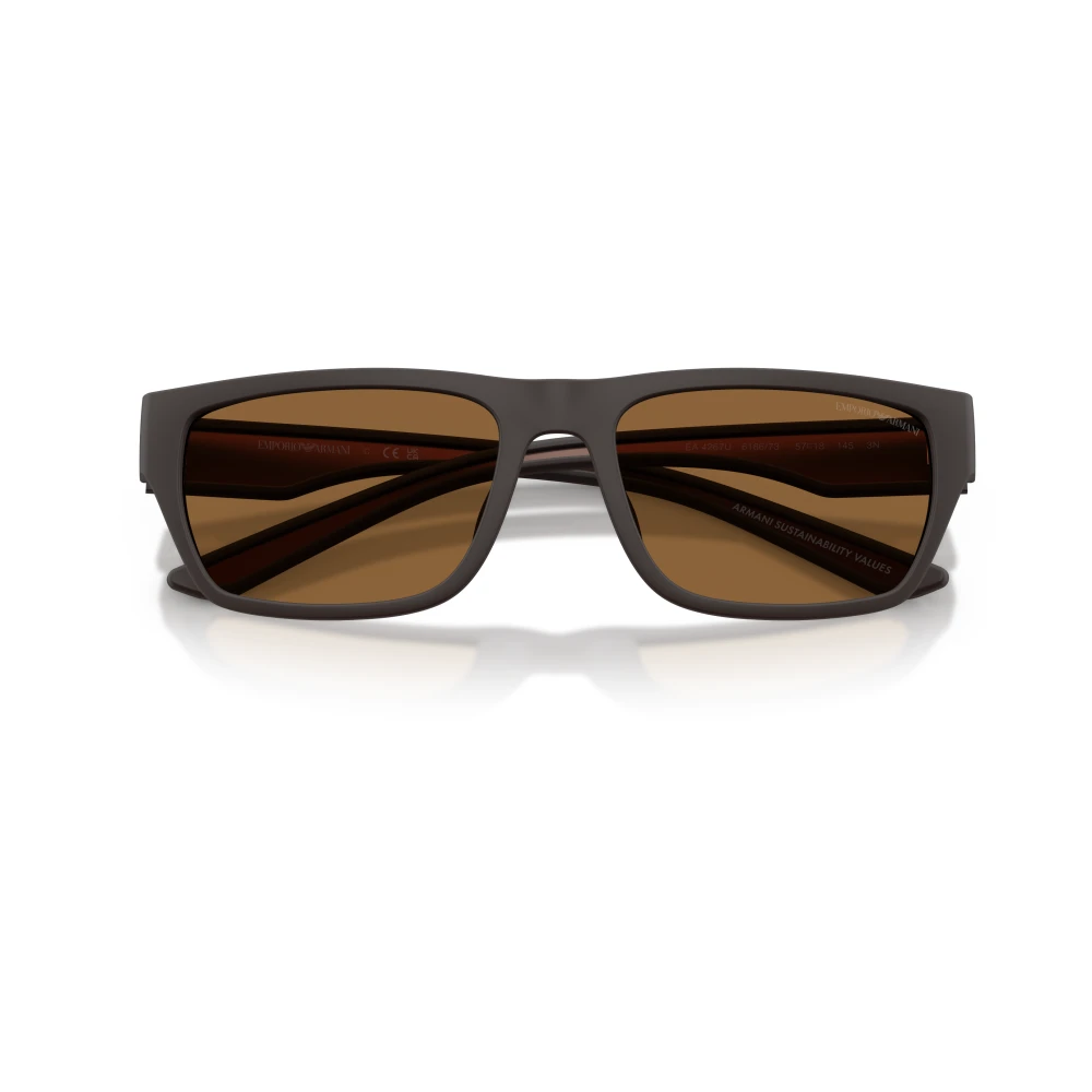 Emporio Armani Men's Brown Sunglasses, 57 Mm, Ea4267u Sunglasses