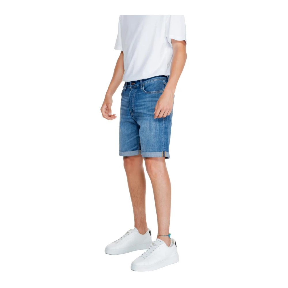 jack & jones Blauwe Denim Zomer Shorts Blue Heren