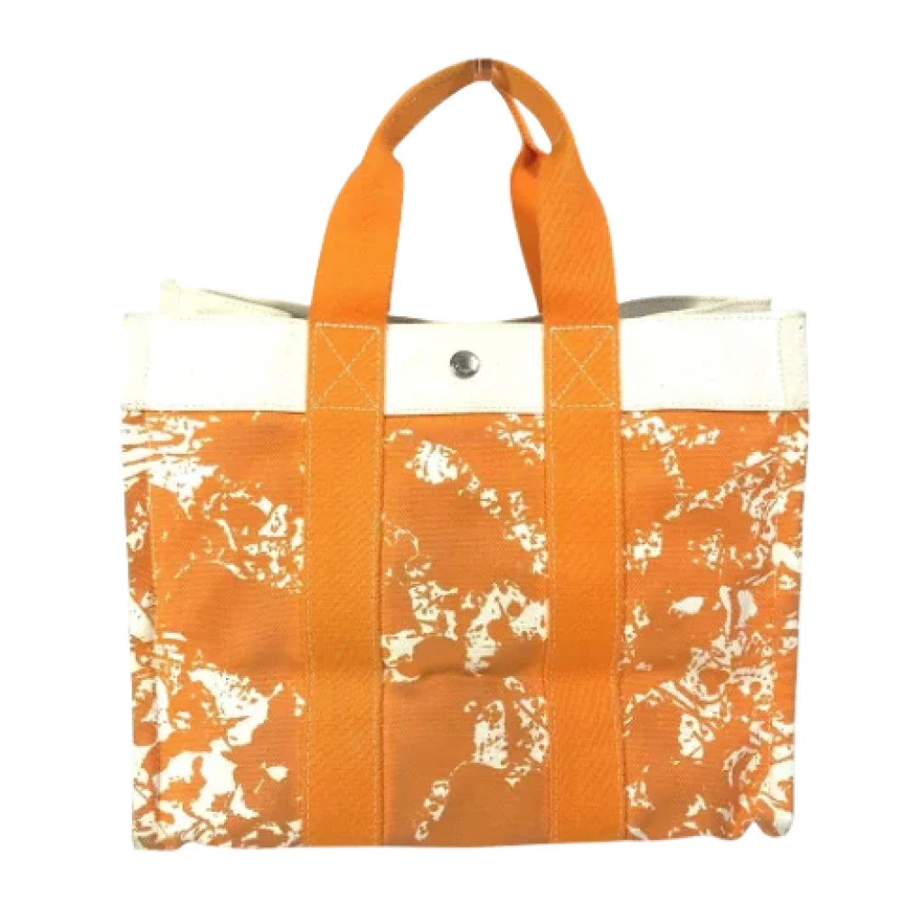 Hermès Vintage Pre-owned Fabric handbags Orange Dames