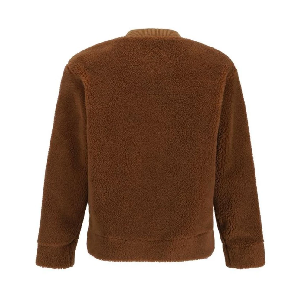 MCM Shearling Sweatshirt met Monochrome Patroon Brown Heren