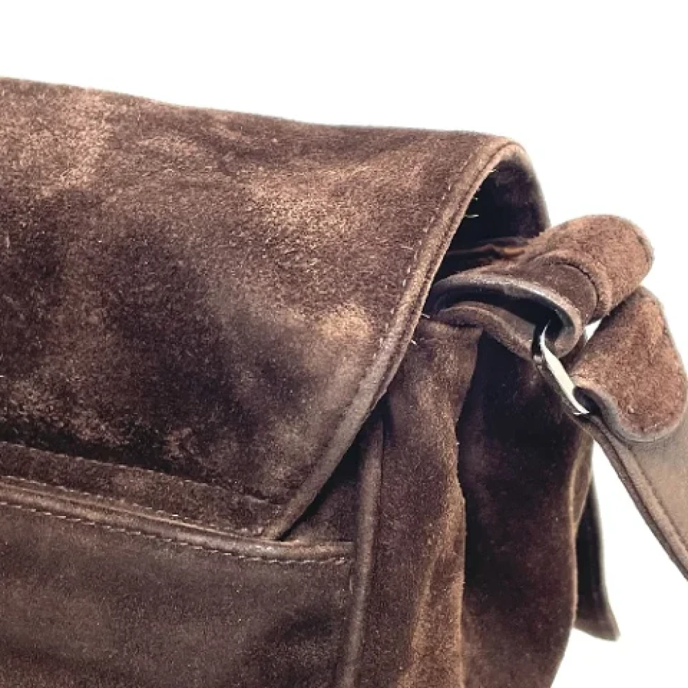 Chanel Vintage Pre-owned Suede chanel-bags Brown Dames
